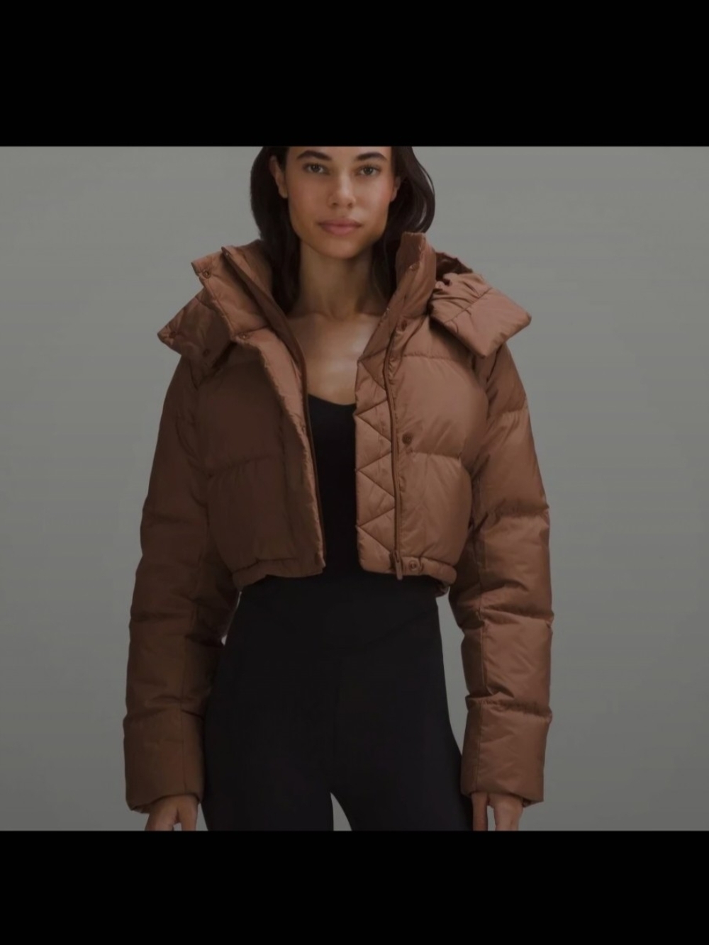 lululemon Brown Puffer Jacket - Picture 2 of 6